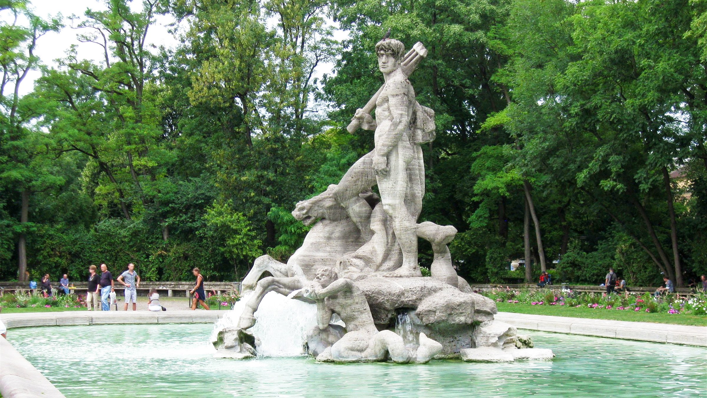 Der Neptunbrunnen im Alten Botanischen Garten