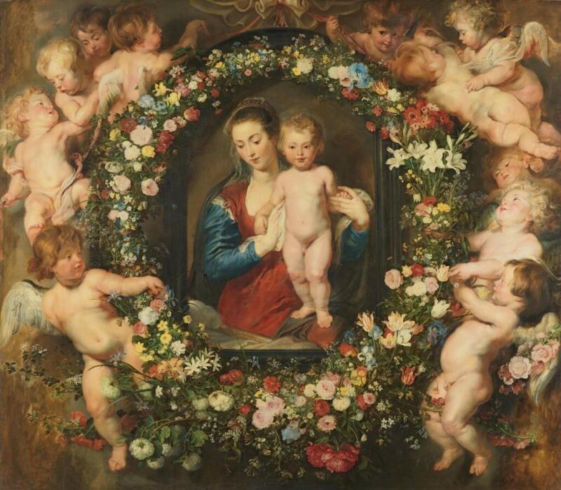 Rubens, Brueghel und die Blumenkranzmadonna