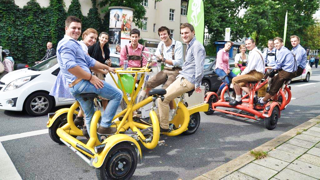 Mit dem Conference Bike der Pedalhelden unterwegs