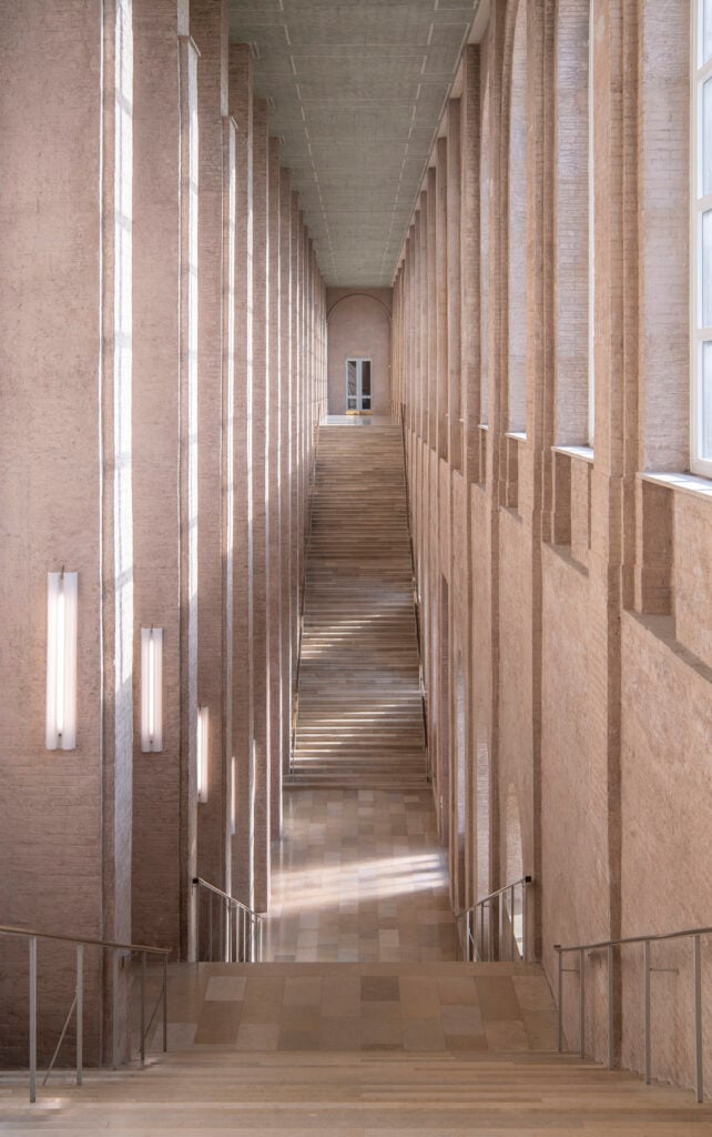 Treppenaufgänge im Foyer
der Alten Pinakothek