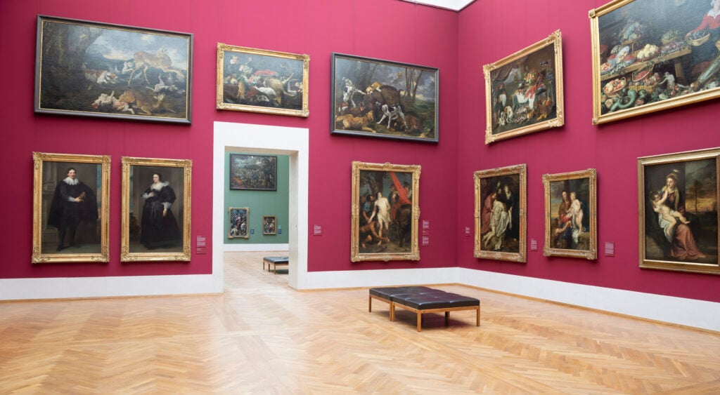 Alte Pinakothek,
Obere Galerie, Saal VI,
Blickrichtung in Saal V