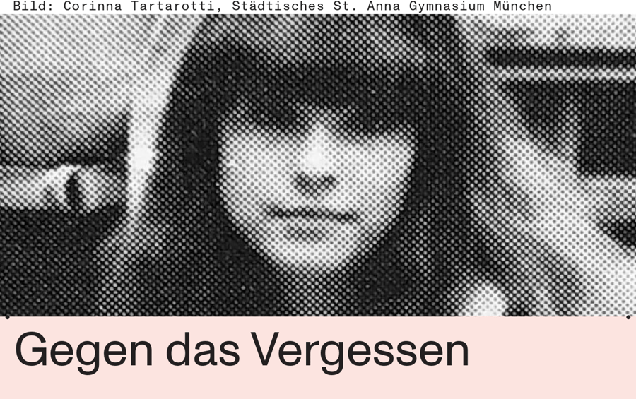 Gegen das Vergessen – In Gedenken an Corinna Tartarotti