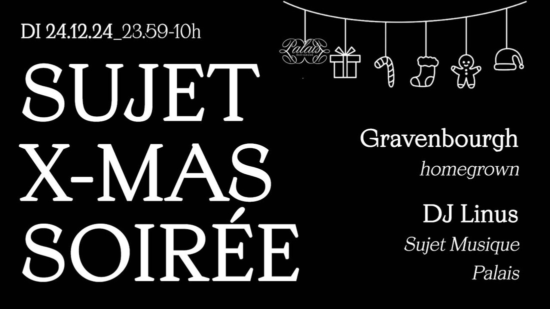 SUJET X-MAS-SOIRÉE