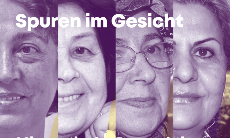 Spuren im Gesicht