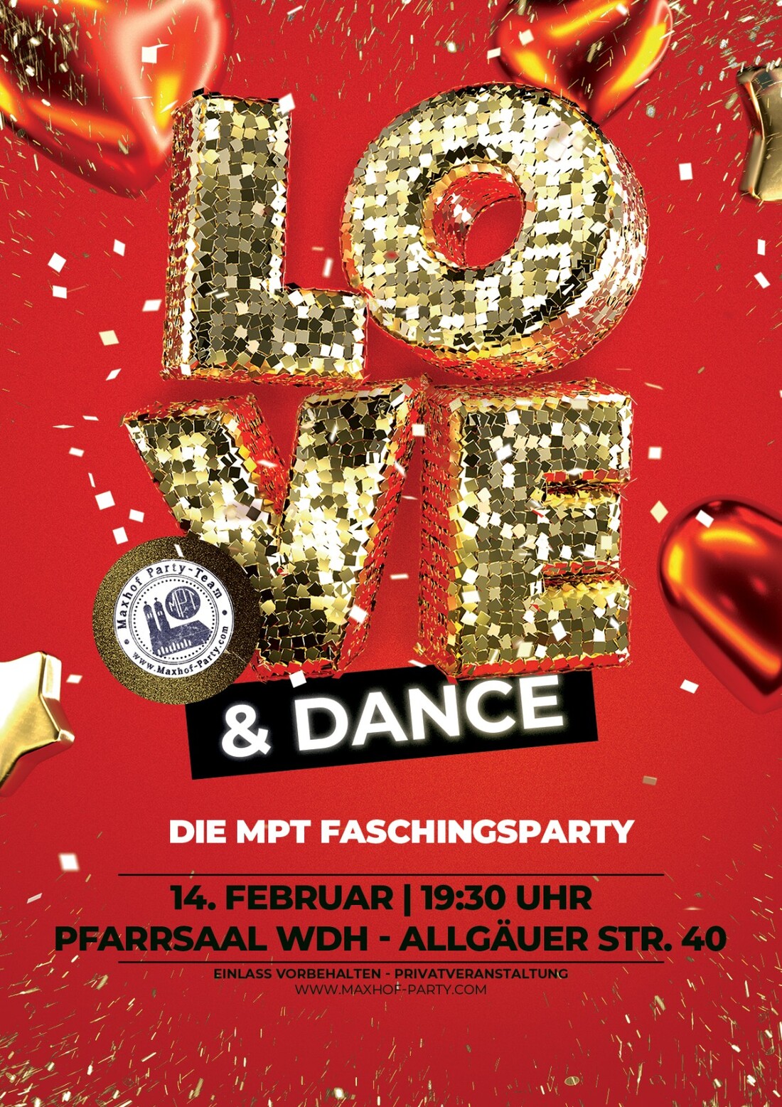 Faschingsparty – Love & Dance