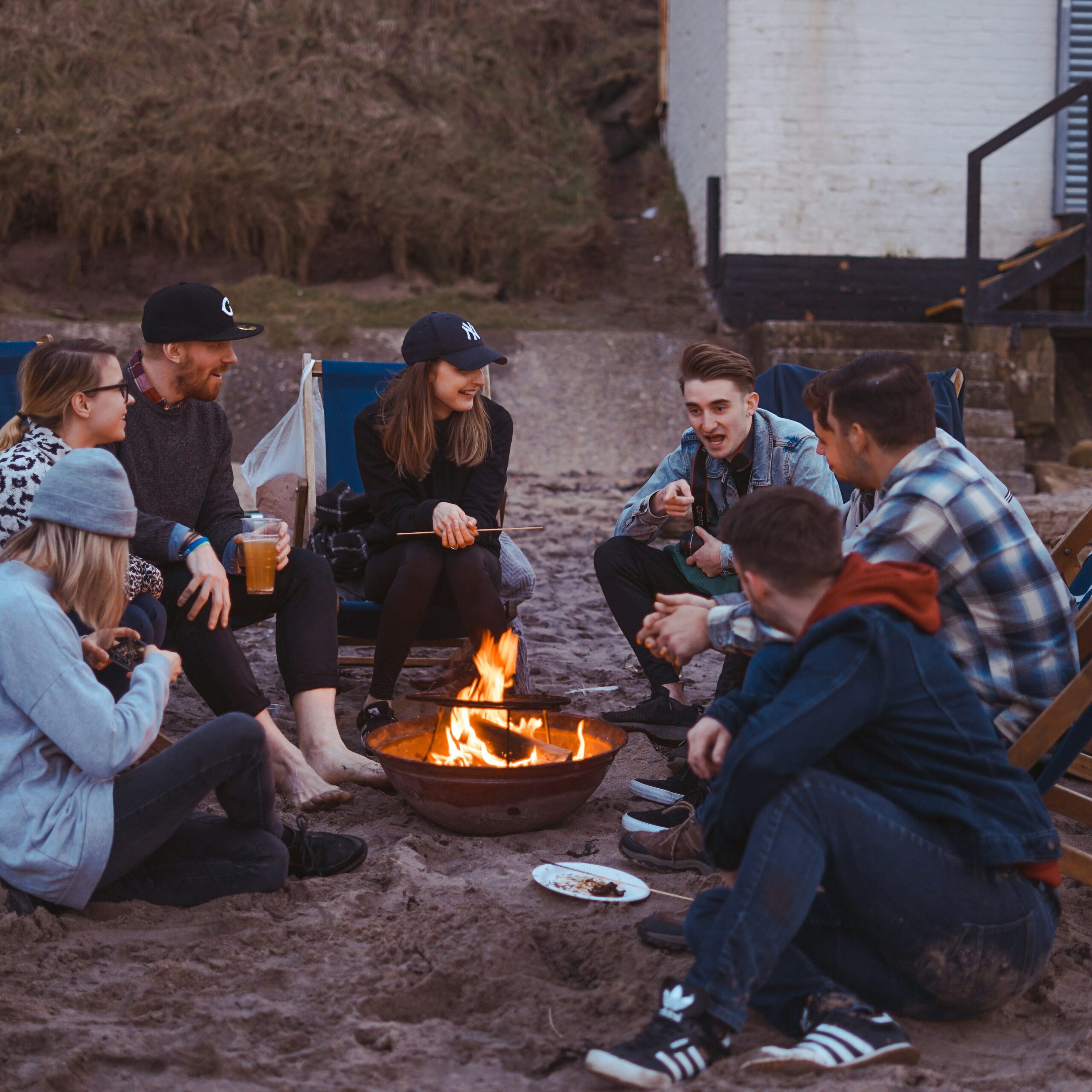 Grillen in München: Freunde