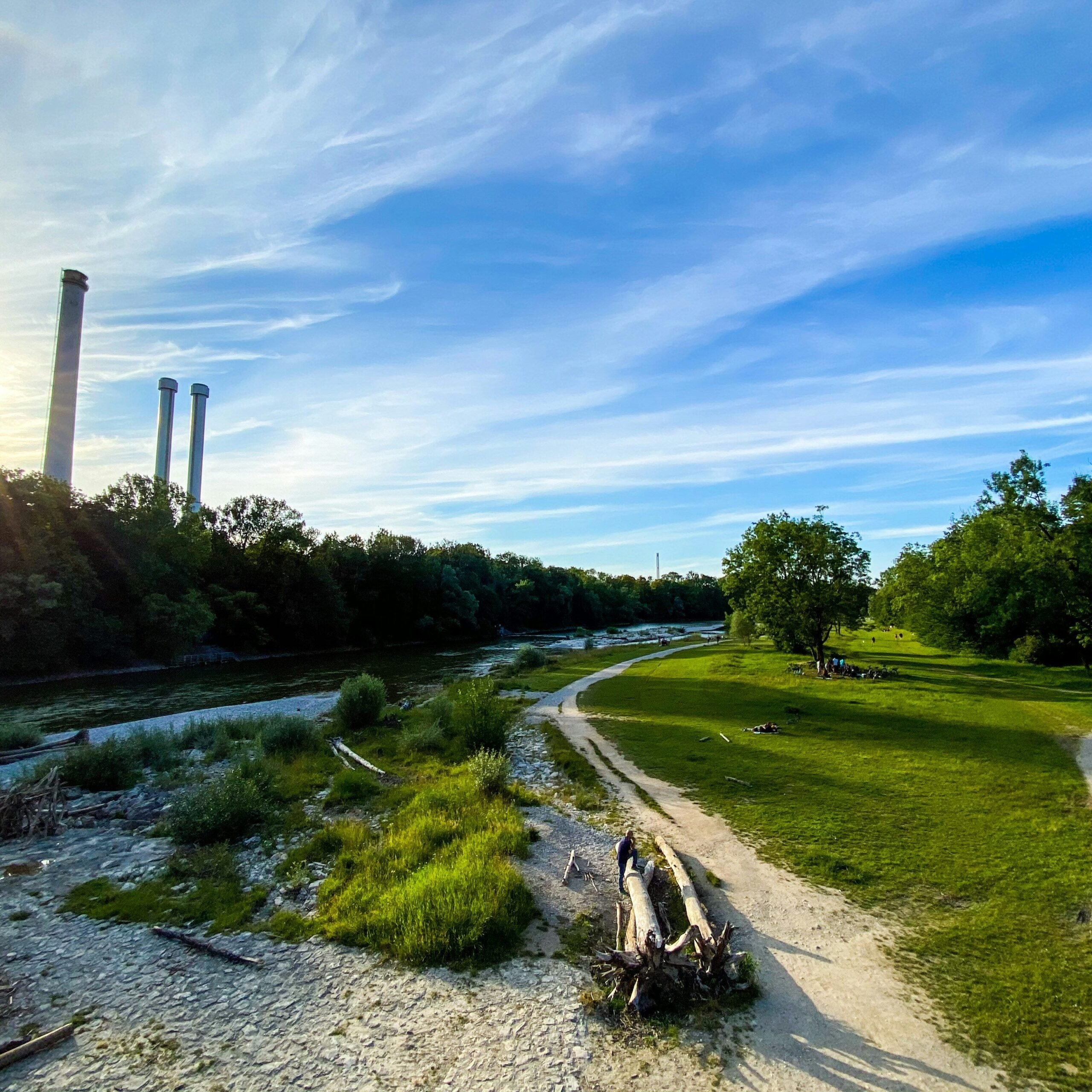 Grillen in München: Isar