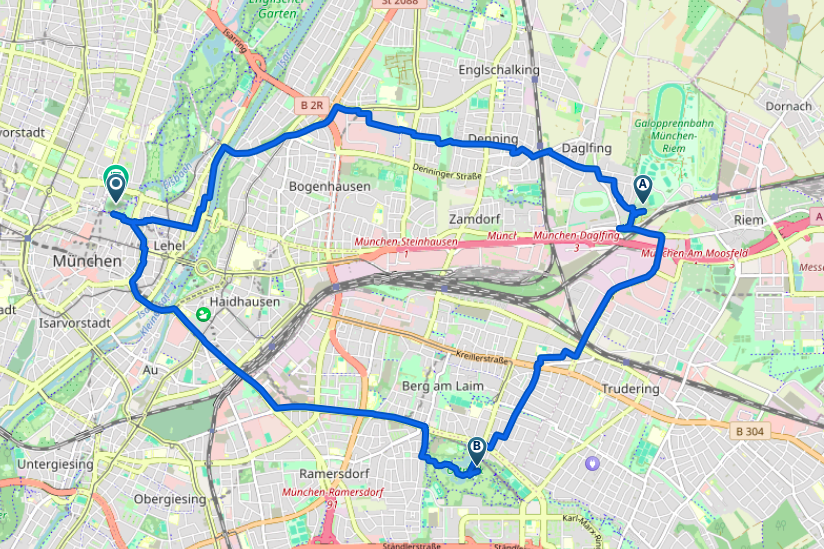 Fahrradtour München: Rundweg Ost